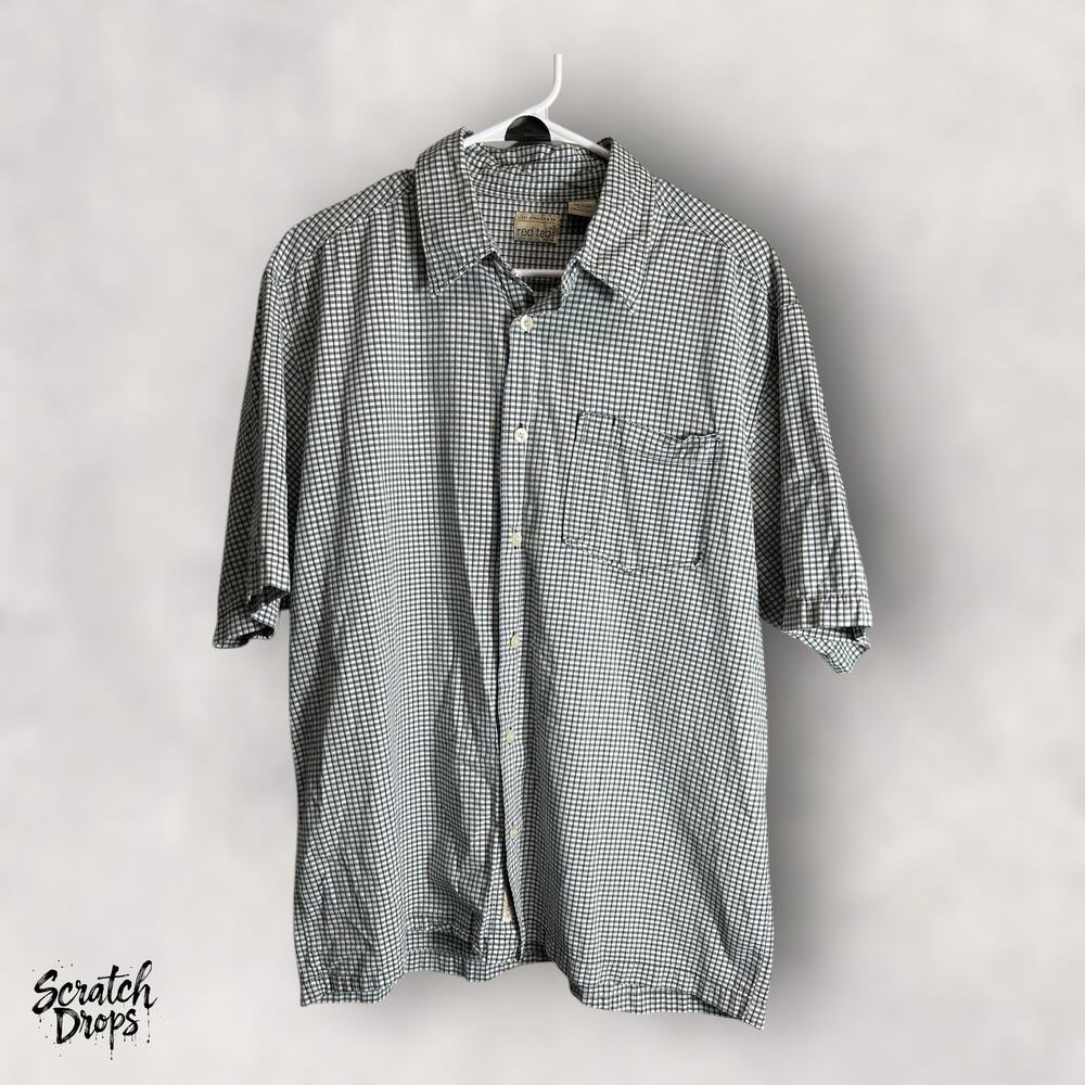 Levi's Strauss Vintage 90s Shirt Large Checkered Button Up Retro Men's Top